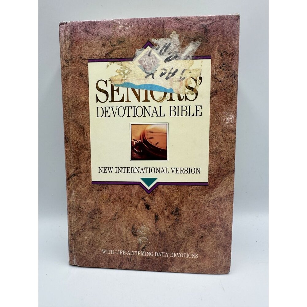 NIV Seniors Devotional Bible New International Ver. 1995 Hardcover Large Print